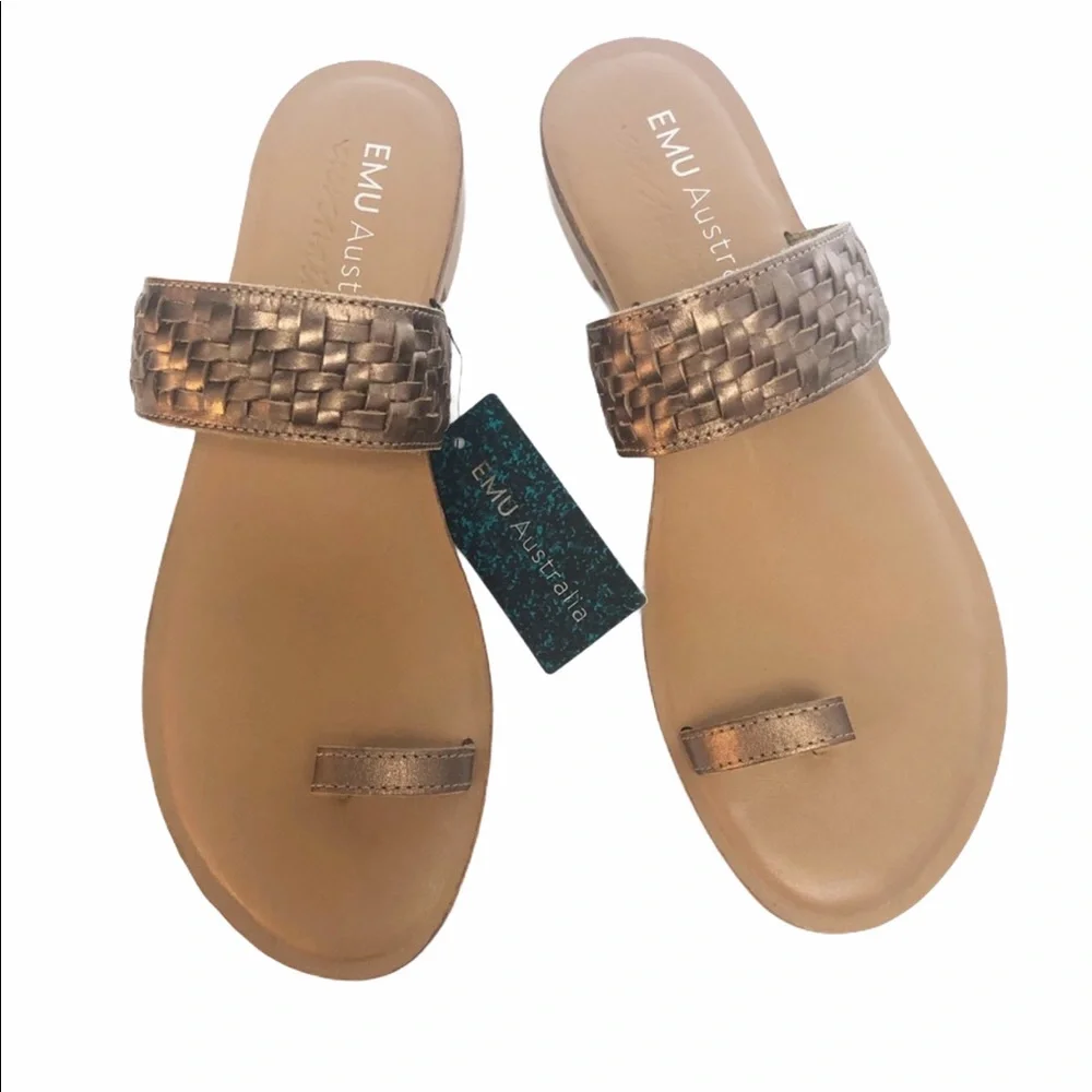 EMU Australia Ever Natural bronze leather‎ sandals